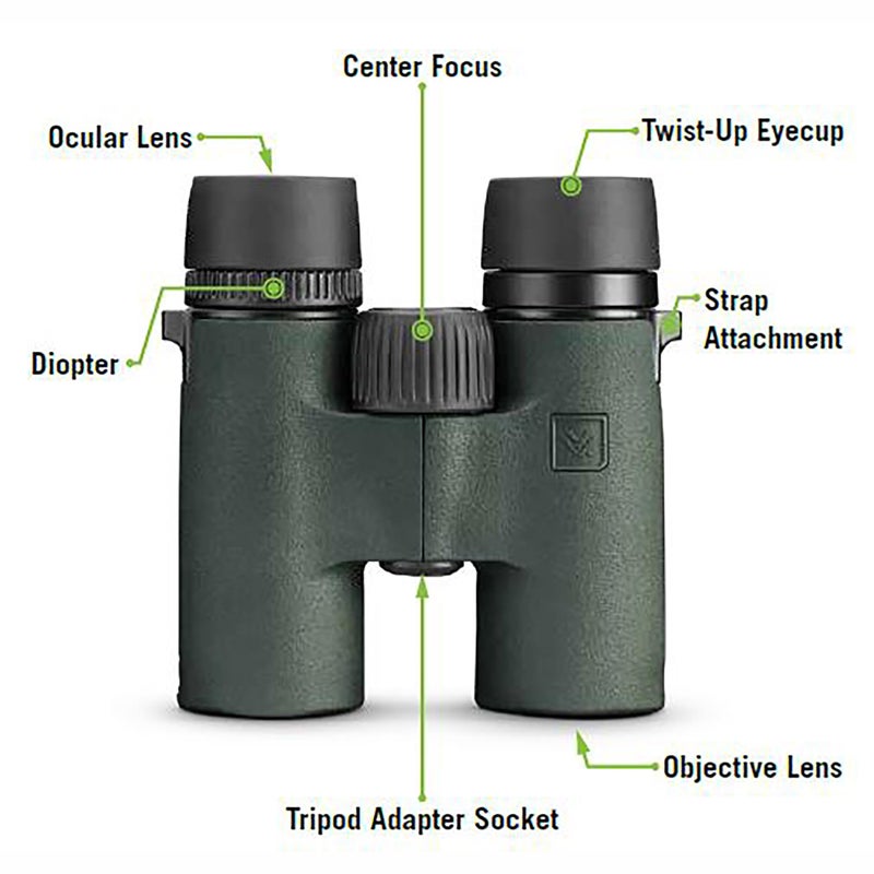 Vortex Optics Bantam HD 6.5x32 Youth Binoculars - HD Optical System, XR Lens Coatings, Rubber Armor, Tripod Adaptable, Waterproof, Fogproof, Shockproof - Unlimited, Unconditional Warranty - Image 4