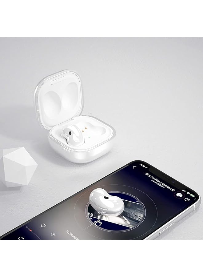 إيروريكس حافظة لهاتف Samsung Galaxy Buds Live 2020 Buds Pro 2021 غطاء TPU ناعم ورقيق واقٍ مقاوم للصدمات ومضاد للسقوط متوافق مع Galaxy Buds Live شفاف - Image 3