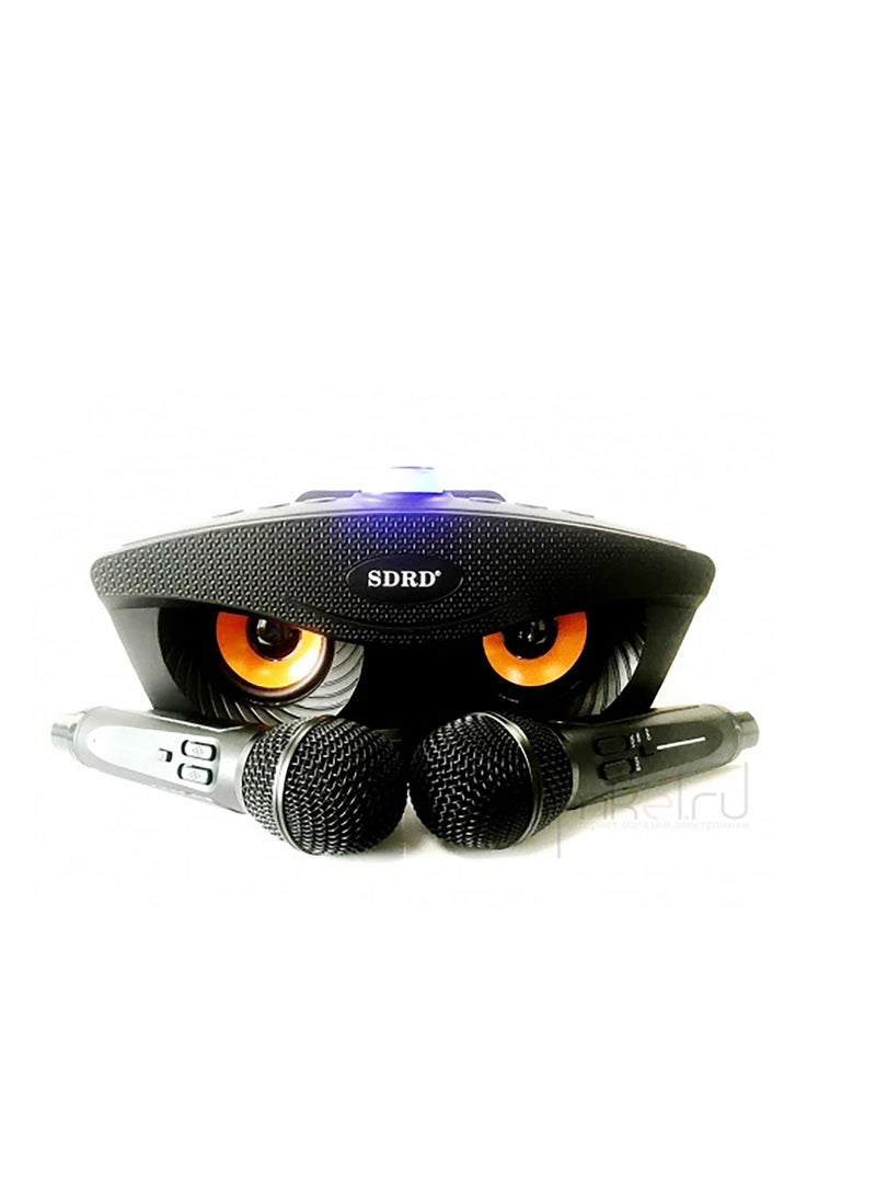 SDRD SD306 Dual Wireless Karaoke Microphone and Mixer System, Upgraded Version Dual Channel Handheld Microphone Karaoke for Dj Party,Church, Wedding, Home Party, Speech, Black  - Image 2