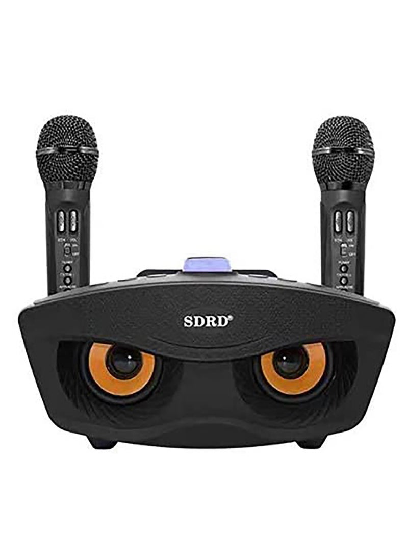 SDRD SD306 Dual Wireless Karaoke Microphone and Mixer System, Upgraded Version Dual Channel Handheld Microphone Karaoke for Dj Party,Church, Wedding, Home Party, Speech, Black  - Image 3