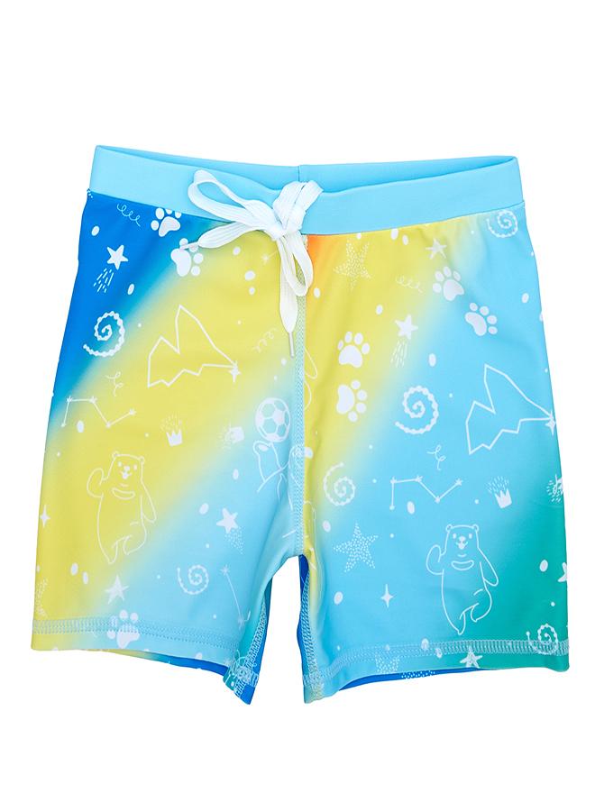 babyqlo Rainbow Gradient 3 Pc Boys Swimsuit Set - Image 5