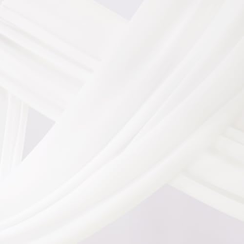 Socomi Wedding Arch Draping Fabric 1 Panel 29" x 19Ft Ivory Sheer Chiffon Curtain Drapes 6 Yards for Wedding Ceremony Birthday Party Decoration - Image 3