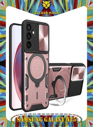 GOLDEN MASK For Samsung Galaxy A25 Armored Camera Shield Cover Camera Lend Protection, Built-in 360° (Rose Gold) - pzsku/Z2D95F11DA5E0A92F43ECZ/45/_/1727956397/17d75d1e-5732-4b52-a317-a9baff3d1566