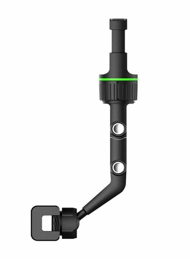 Generic Car Phone Holder Multifunctional 360 Degree Rotatable Auto Rearview Mirror Mount Seat Hanging Clip Bracket Cell Phone Holder for 4.0-6.1 Inch Phone Gps Navigation Adjustable Support (black) - Image 2