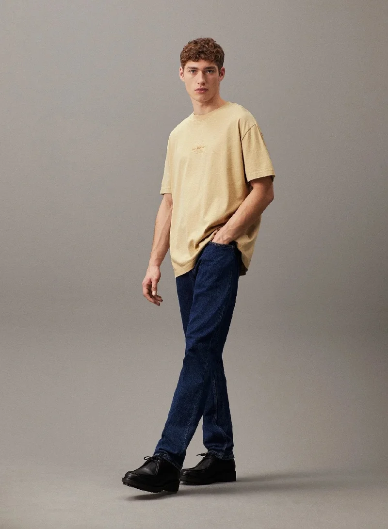 Calvin Klein Jeans  Relaxed Washed Cotton T-shirt for Men | Best Price UAE