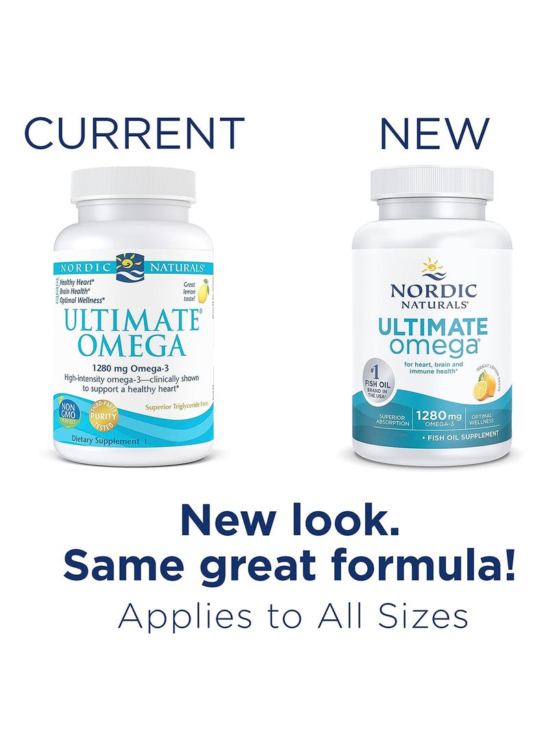 NORDIC NATURALS Ultimate Omega Support For A Healthy Heart Lemon 180 Soft Gels  - Image 5