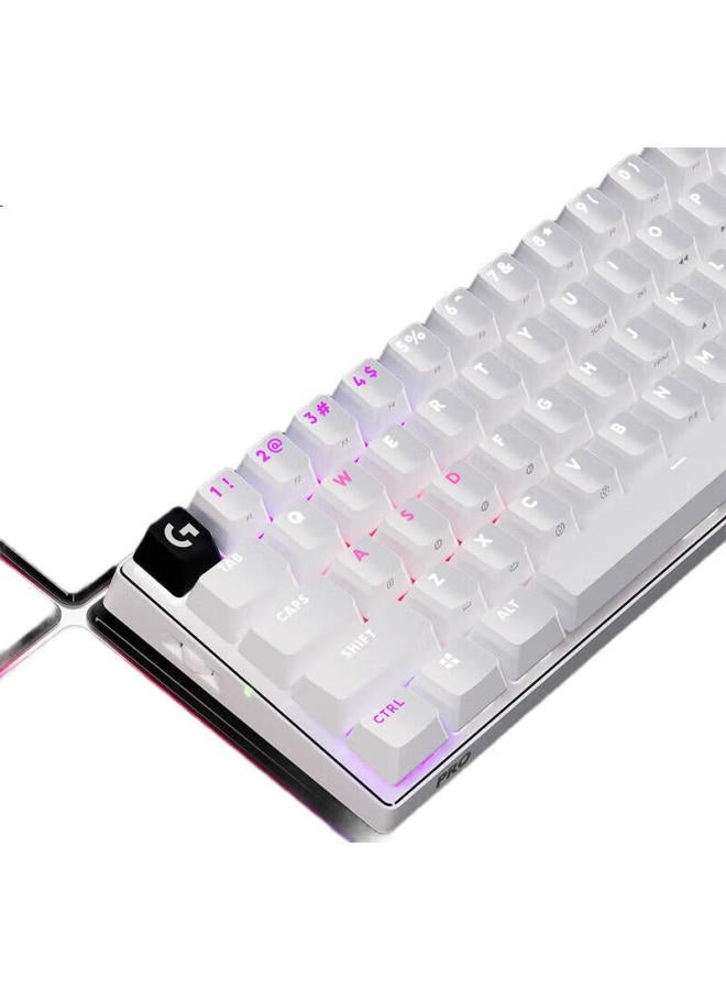 G Logitech (G) Pro X 60 Lightspeed Gaming Keyboard (White, Gx-L Optical Switch) Red Switch (Light And Comfortable Feel) - Image 2