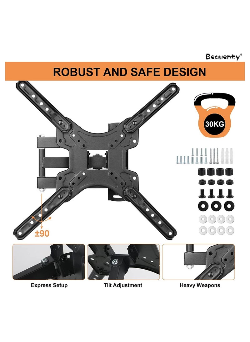 14-55 inches LED LCD OLED Plasma Flat Screen Monitor TV Wall Mount Bracket, Monitor Wall Bracket, with Swivel and Articulating Tilt Arm Bracket - Image 4