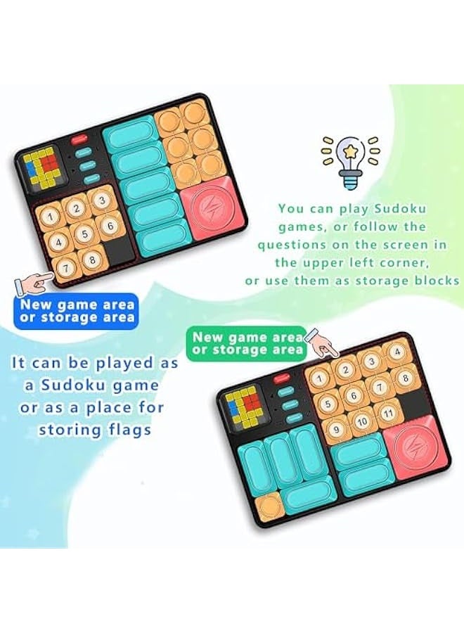 Children's Huarong Road Puzzle Toys，Super Slide Puzzle Game，Puzzle Thinking Game Console，Parent-Child Interactive Game Console，530 Levels (Huarong Road Puzzle+Storage Bag)  - Image 5