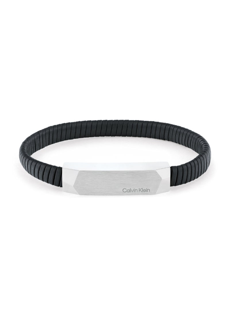 CALVIN KLEIN CALVIN KLEIN JEWELRY MAGNIFY MENS LEATHER BRACELET - 35100012  - Image 1