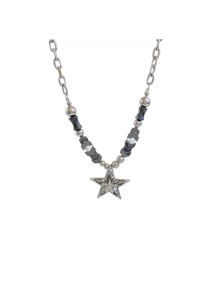 LATEEN Men And Women Titanium Steel Necklace Silver Trendy Collarbone Chain Rugged Hip Pop Style Accessory With Birthday Eid Gift Hypoallergenic & Durable Fashion Jewelry - Image 2