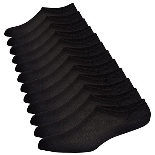 JORMATT 6 Pairs Mens & Women No Show Socks Non-Slip, Athletic Sneaker Cotton Invisible Low Cut Socks for Mens Shoe Size 13-15 - Image 1