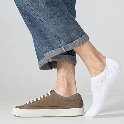 JORMATT 6 Pairs Mens & Women No Show Socks Non-Slip, Athletic Sneaker Cotton Invisible Low Cut Socks for Mens Shoe Size 13-15 - Image 5