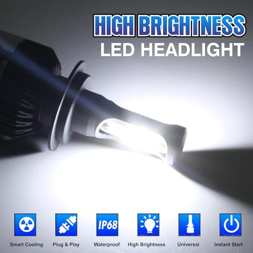 OBEROI'S TRADERS 18 Months Warranty H4 Fitting Ultra Premium Range 60 Watt LED Headlight Bulb Hi/Lo 6000LM | 6500K with Cooling Fan for All Cars, Bikes & SUVs (30+ 30 WATT) - Image 3
