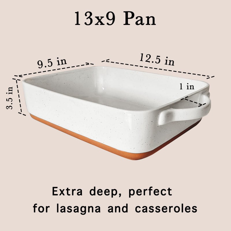 Mora 9x13in Porcelain Baking Dish - Oven to Table, Freezer Safe - Image 2
