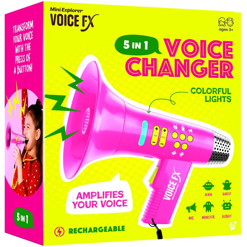 Mini Explorer Voice Changer for Kids for Kids Voice Changing Device for Boys Girls Ages 38 Olds Birthday Gifts for 3 4 5 7 8 Year Old Boy Toys Gift Ideas for Kid Toddler Pink - Image 3