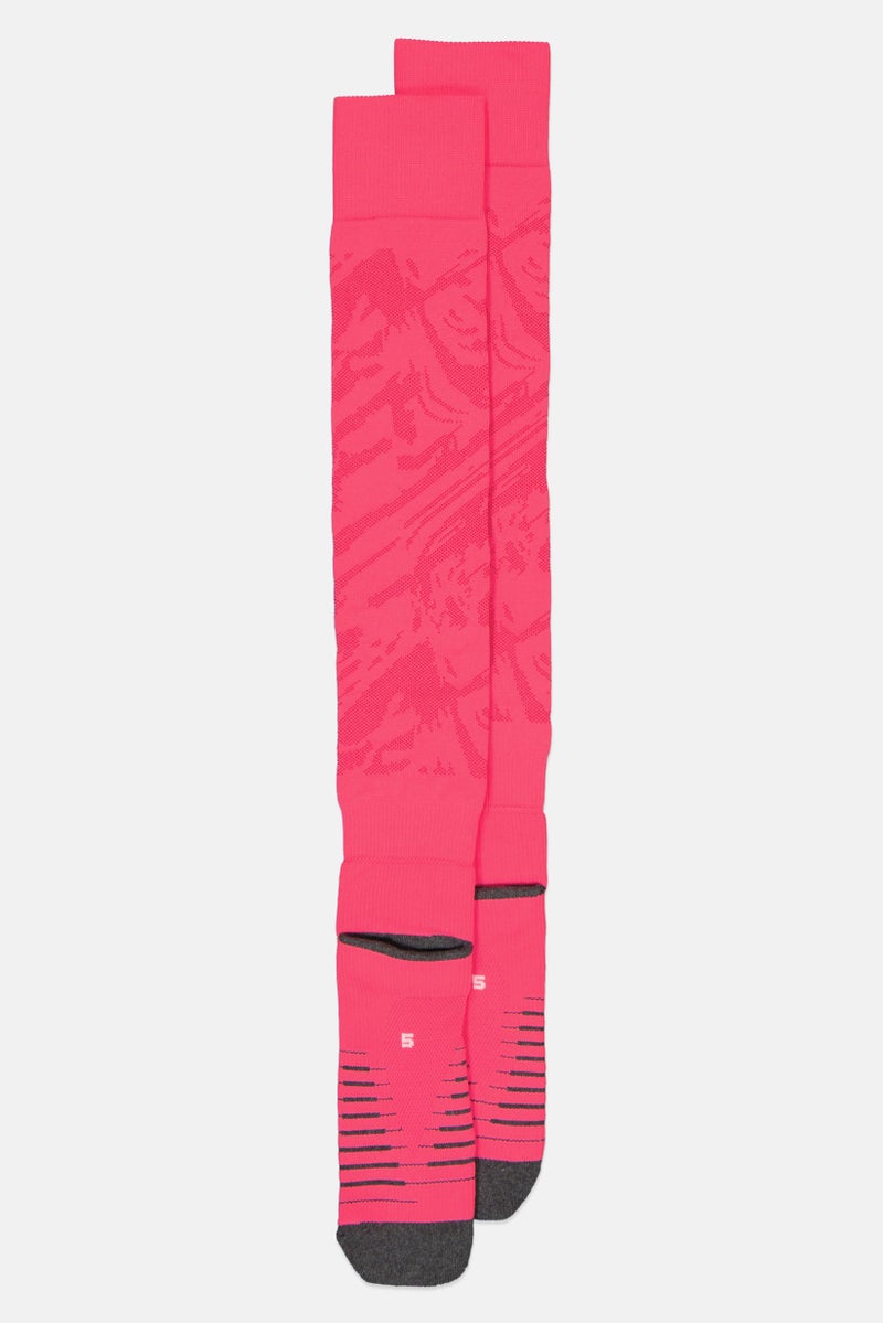 PUMA Men Brand Logo Manchester City Football Socks, Pink - Image 4