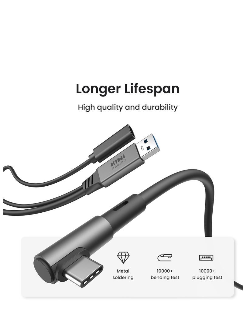 KIWI design كابل ربط بطول 5م لـ /Pico 4/Quest3/Quest3S/Quest2/Quest Pro كابل بيانات ملحقات VR - Image 3