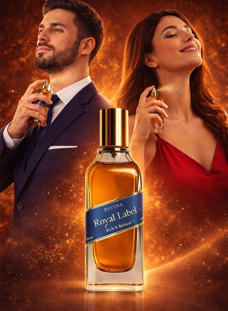 ديفينا عطر رويال ليبل ١٠٠ مل | عطر للجنسين يدوم طويلًا | عطر فاخر برائحة الفواكه والخشب مع نفحات التوت والباتشولي | عطر عربي فاخر برائحة المسك للرجال والنساء - Image 4