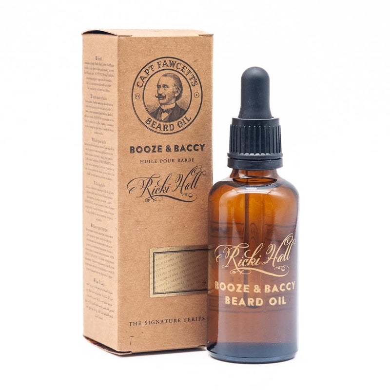CAPTAIN FAWCETT Ricki Hall's Booze & Baccy Beard Oil 10ml - Image 1