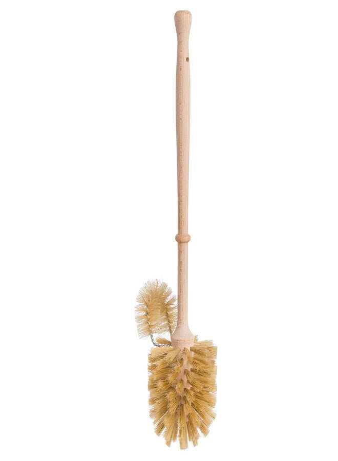 Redecker Natural Pig Bristle Toilet-Brush with Untreated Beechwood Handle, 14-1/2-Inches - Image 3