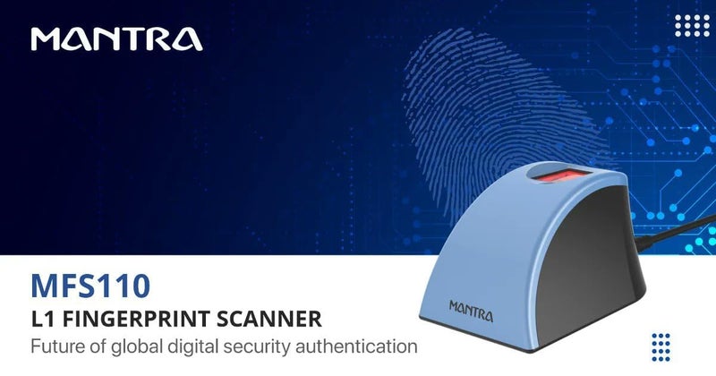 Sellingal Mantra MFS110 L1 Fingerprint Scanner Biometric Fingerprint USB Scanner with C Type OTG | RD Services & Latest Version - Image 1