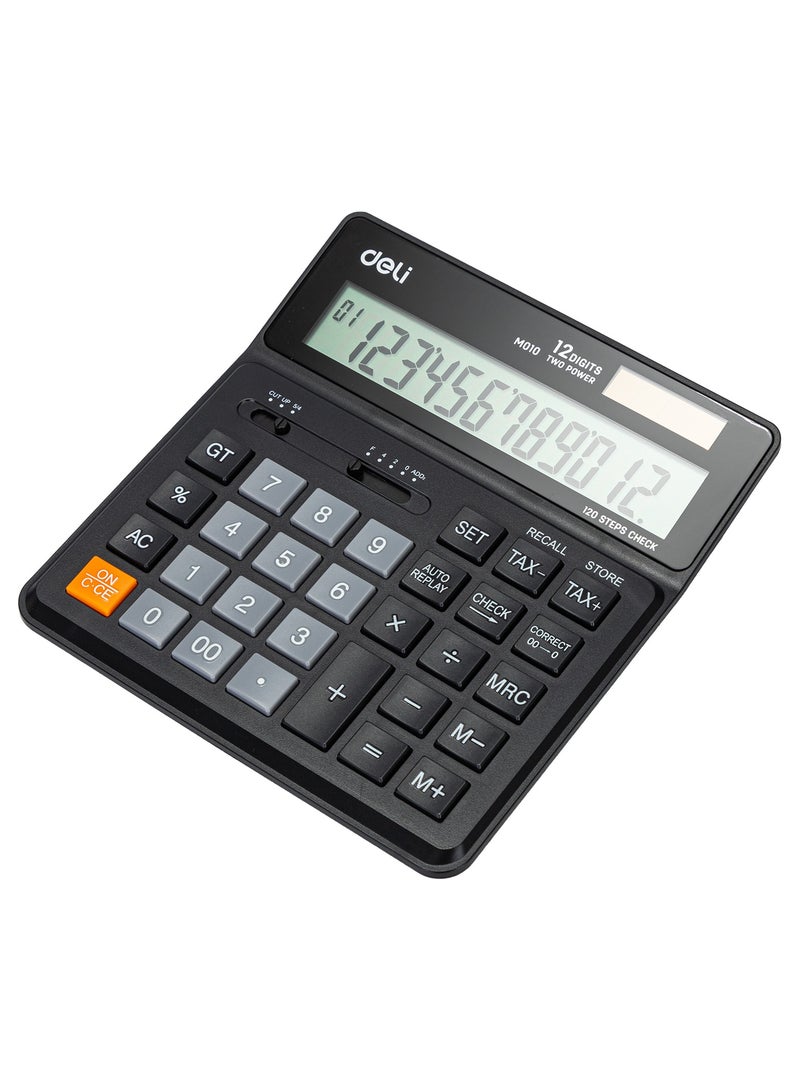 Deli EM01020 12-digit Desktop Calculator - ideal for tax & accounting scenarios - Image 2