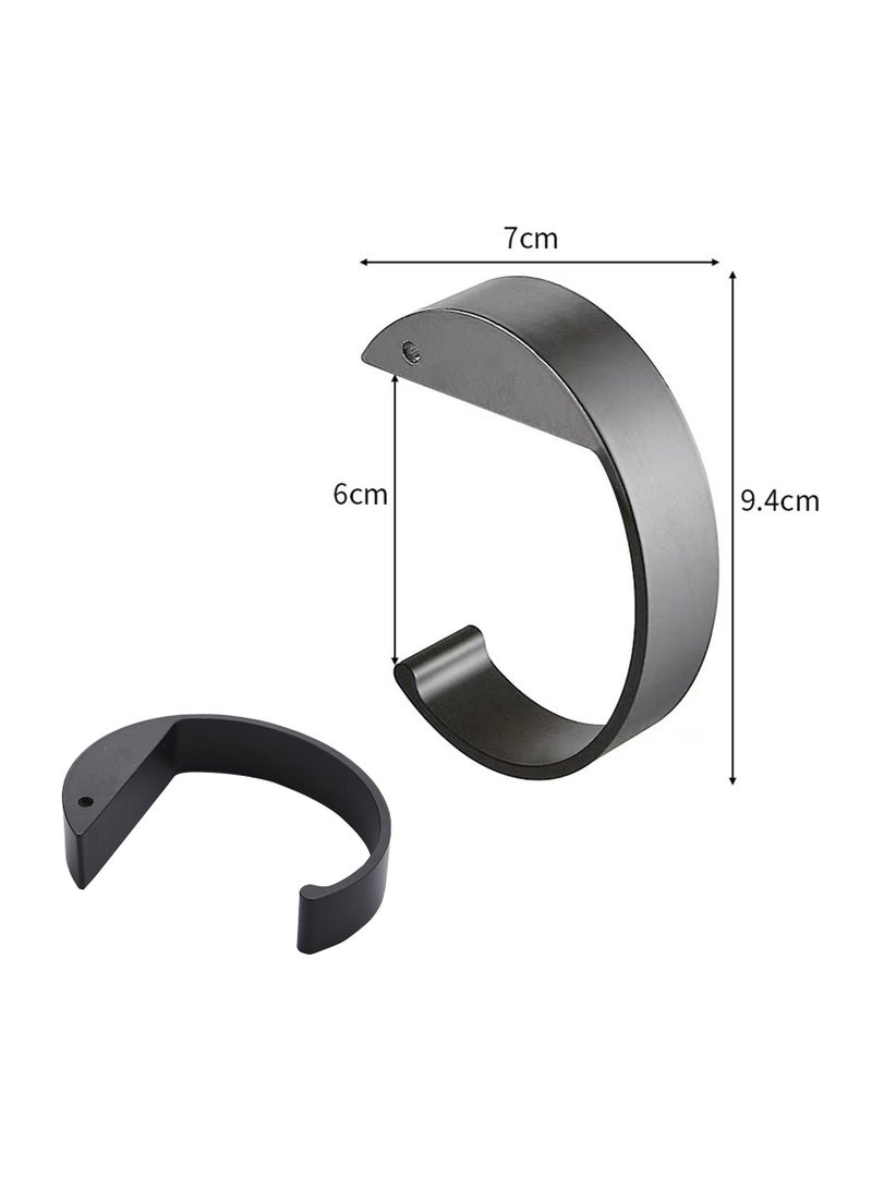 Desk side hook bag hook desk table practical hook aluminum desk hook 3 sets  - Image 2