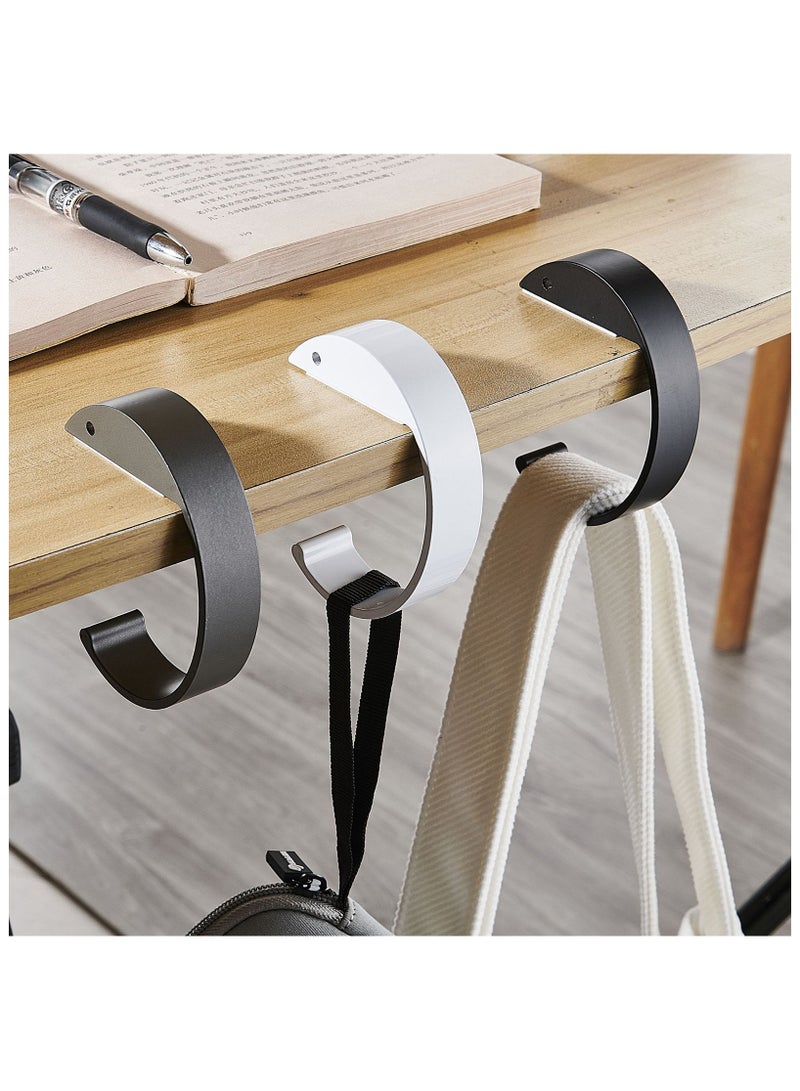 Desk side hook bag hook desk table practical hook aluminum desk hook 3 sets  - Image 4