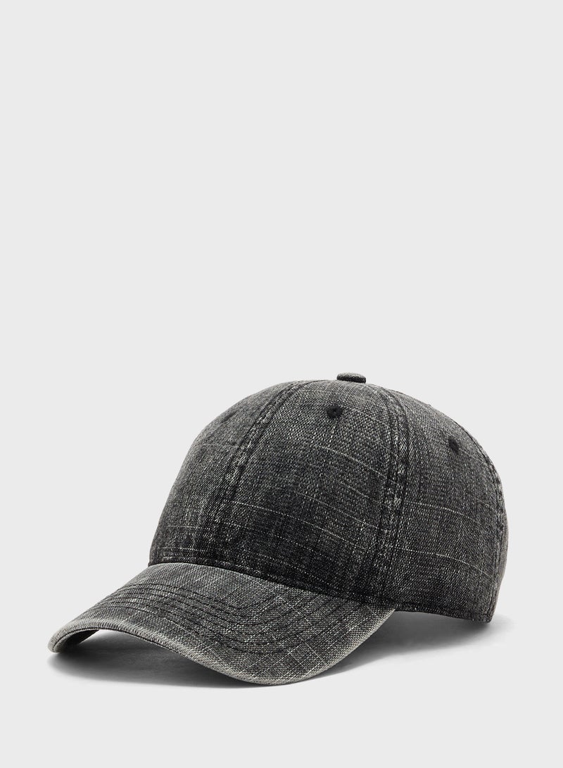 Seventy Five Casual Denim Curve Peak Cap  - Image 1