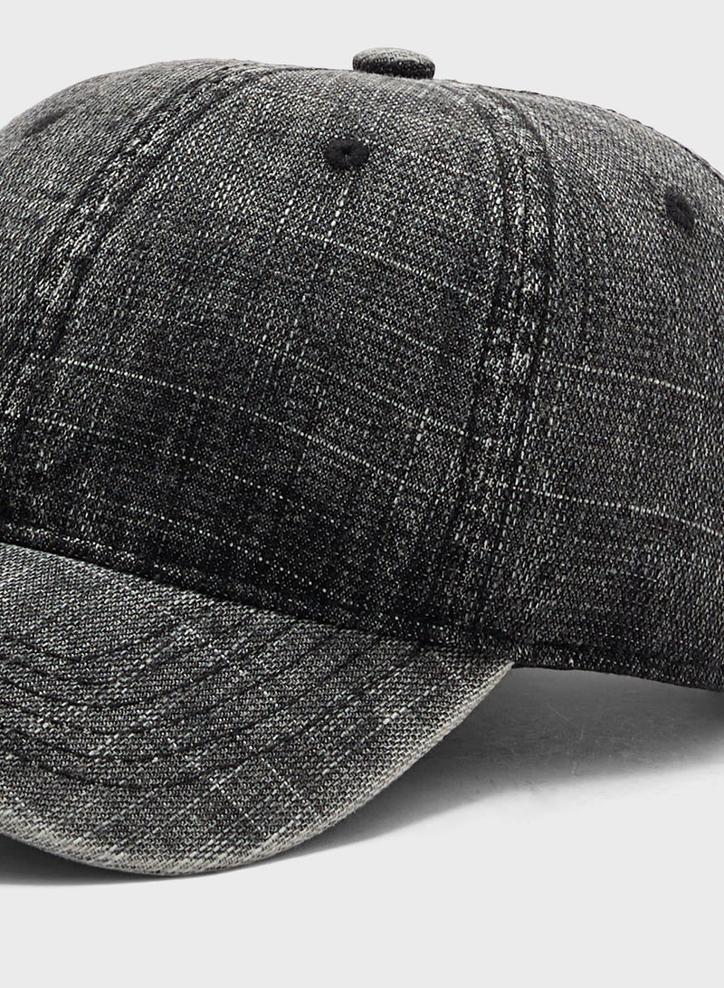Seventy Five Casual Denim Curve Peak Cap  - Image 3