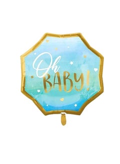 PARTY FUN Oh Baby Foil Balloon - Perfect for Celebrating Your Baby Boy  - Image 1