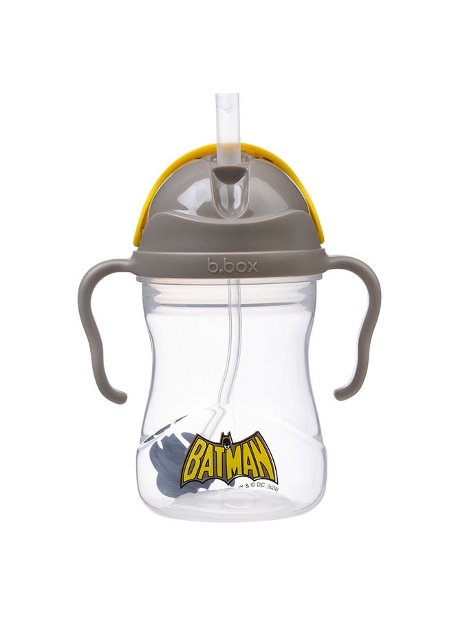 b.box Batman Sippy Cup, Drink from any Angle, Fliptop, Weighted Straw, Leak Proof & Easy Grip, BPA Free, Dishwasher safe, From 6m+, 240ml/8 oz - Image 2