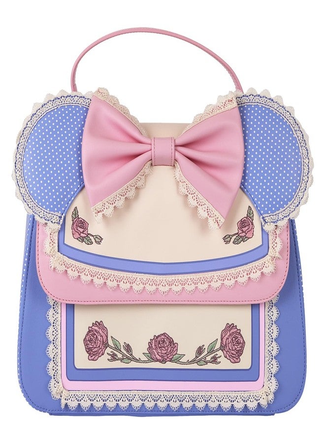 Loungefly حقيبة كروس بودي لونسفلاي ديزني ميني مزينة بالزهور والدانتيل - Image 1