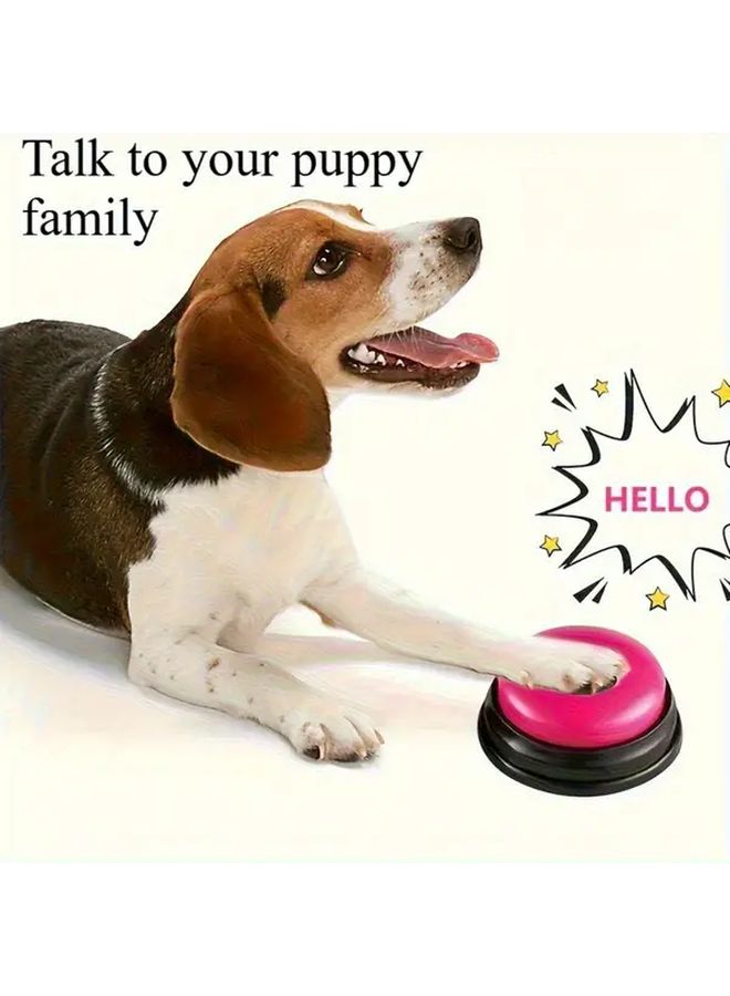 Blue Dog Button Recorder Interactive Pet Communication Training Sound Toy - Image 2