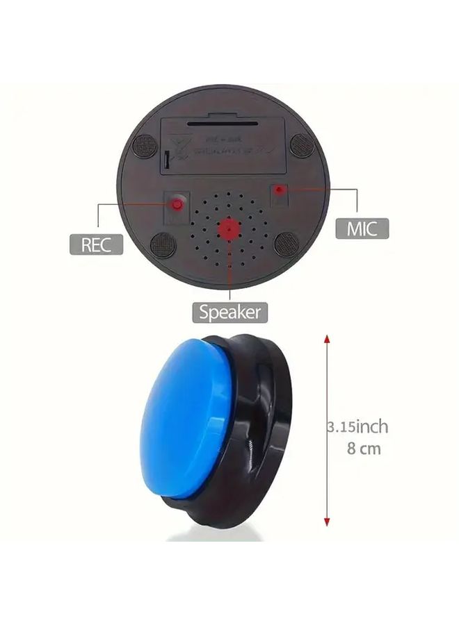 Blue Dog Button Recorder Interactive Pet Communication Training Sound Toy - Image 3