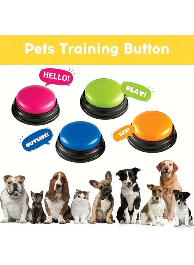 Blue Dog Button Recorder Interactive Pet Communication Training Sound Toy - Image 1