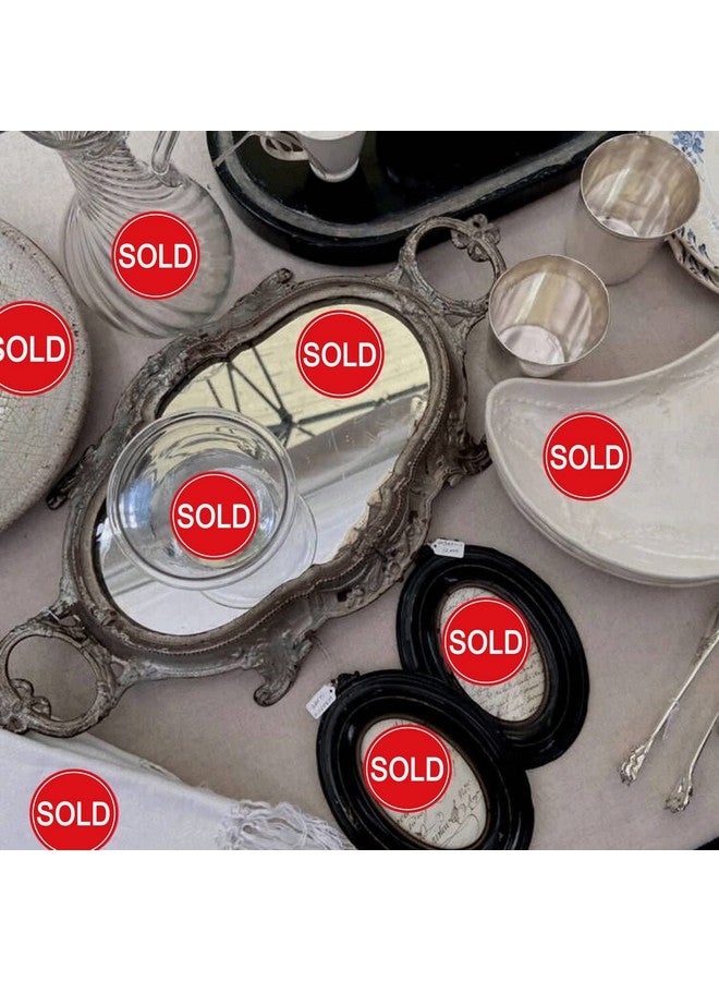 Well Tile Red Small Sold Stickers Dot 1 Round Sold Point Of Sale Price Pricing Inventory Control Labels For Retail Store Yard Sale 500/Roll - Image 3