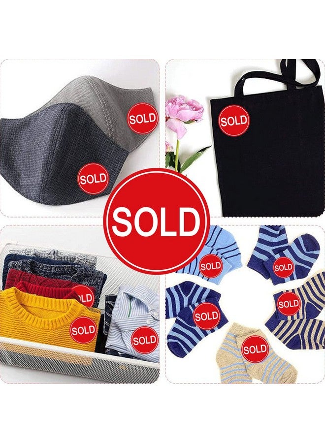 Well Tile Red Small Sold Stickers Dot 1 Round Sold Point Of Sale Price Pricing Inventory Control Labels For Retail Store Yard Sale 500/Roll - Image 5