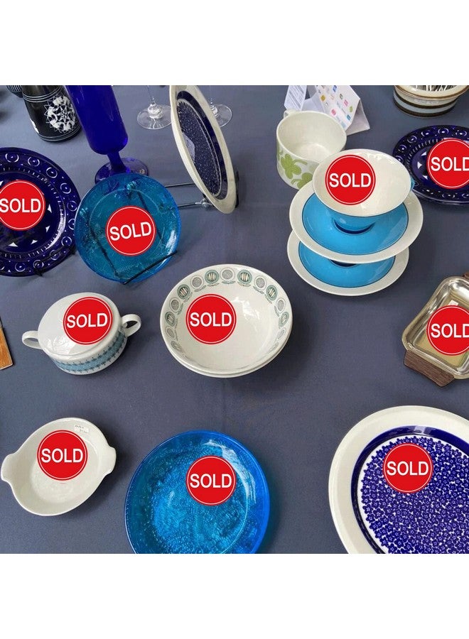 Well Tile Red Small Sold Stickers Dot 1 Round Sold Point Of Sale Price Pricing Inventory Control Labels For Retail Store Yard Sale 500/Roll - Image 4