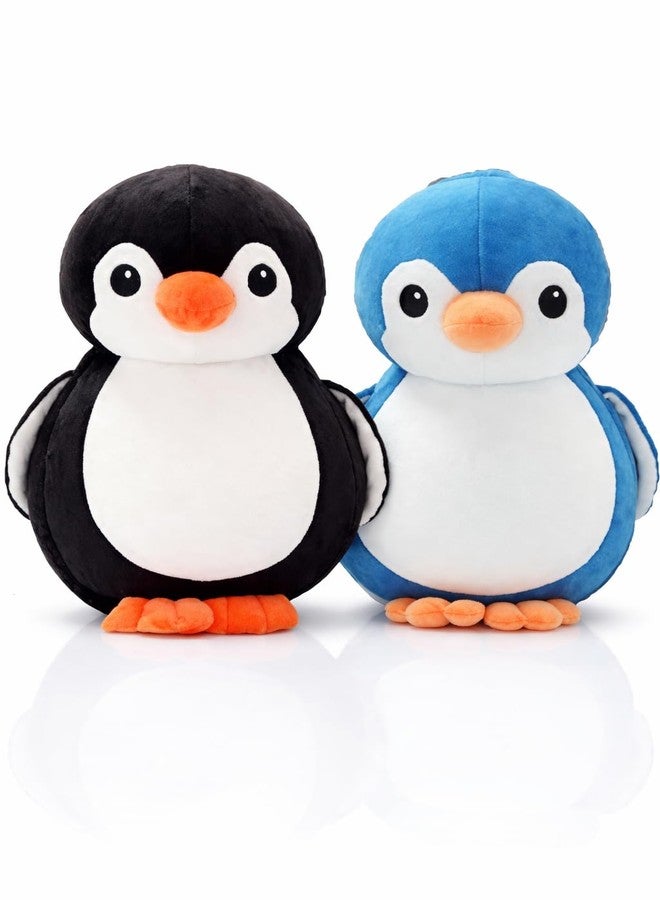 Fun4you Penguin Soft Toy Combo - Cute Plush Stuffed Bird Toy for Kids & Babies, Super Soft Huggable Penguin Doll, Gift Toy for Girls & Boys (Black & Blue, 25 cm) - Image 1