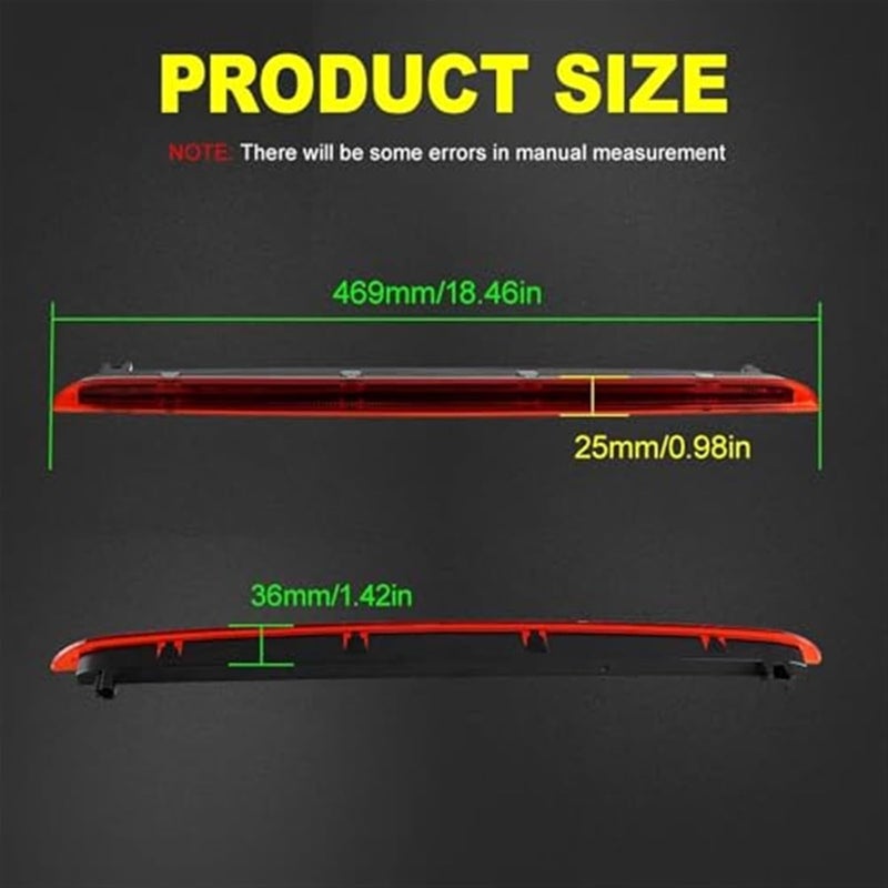 QASULER Car Rear Third Brake Light Assembly - Image 2