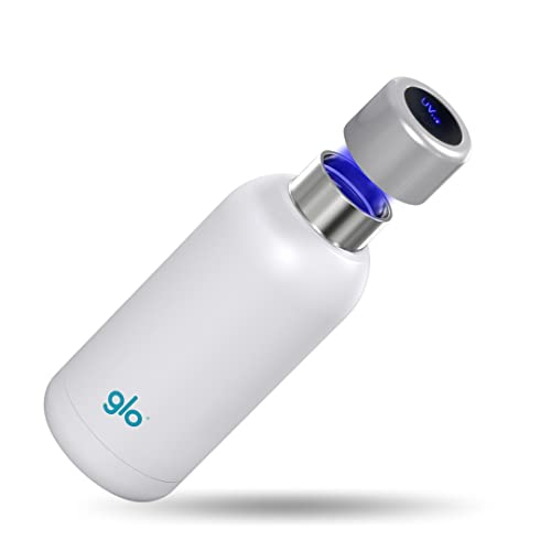 Glo - UV Water Smart Bottle | Eliminates Bad Odor and Taste | Double Insulation Stainless Steel BPA Free 400ml | Keeps Water Hot 12h and Cold 24h | Perfect for Camping Hiking Cycling and Survival - Image 1