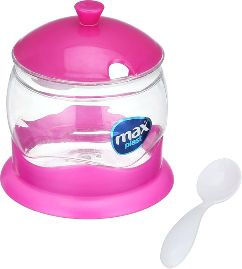 Max plast Plastic Sugar with Spoon - Multi color