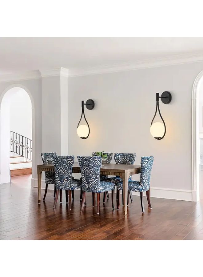 Modern Gold Black Mid Century Wall Sconce Semi Recessed Flush Mount Light Fixture With Detachable Shade Switchable Bulb Free Design Compatible 110 240V Easy Install Hardware Included For Bedroom Living Room Hall - Image 2