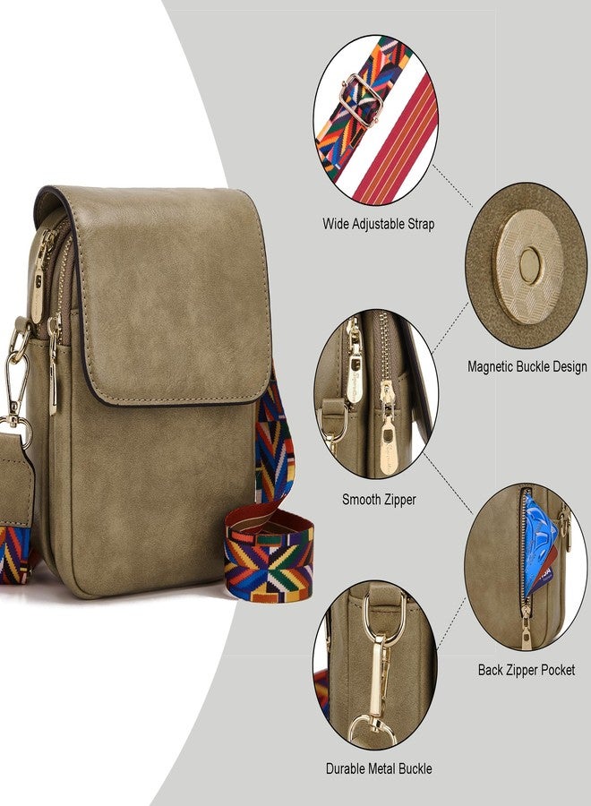 Soperwillton Crossbody Bags for Women Vegan Leather Purse Small Shoulder Handbags with Wide Adjustable Strap - Image 4