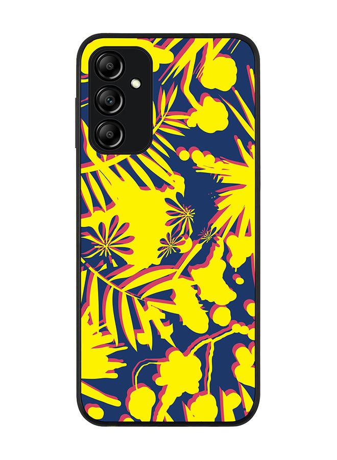Stylizedd Rugged Black edge case for Samsung Galaxy A14 4G/5G Slim fit Soft Case Flexible Rubber Edges Anti Drop TPU Gel Thin Cover - Hawaii Jungle  - Image 1