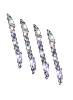Generic Multicolor Car Door Handle Scratch Protector and Edge Guards, Bling Crystal Rhinestone Automotive Accessories for All Vehicles  - Image 1