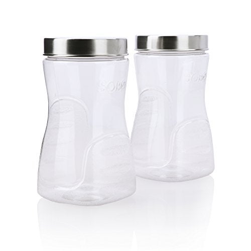 SCL Steelo Steelo Sobo PET Container, 1000ml, 2 Pcs, Transparent - Image 2