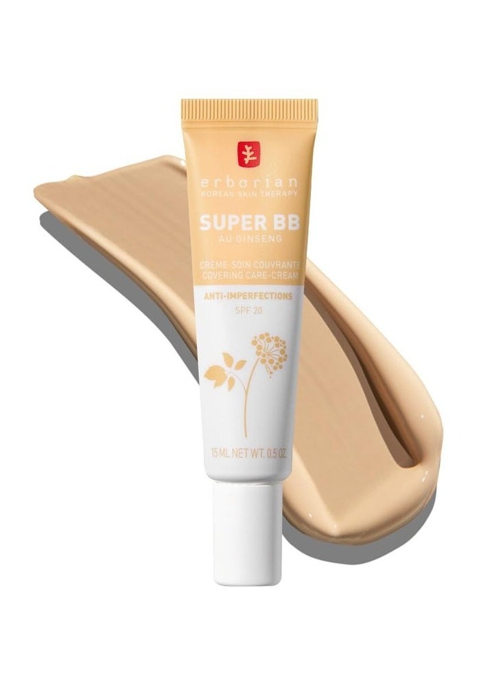 erborian - ERBORIAN Super BB Cream Au Ginseng Nude15ml - High Coverage, Flawless Finish - Image 1